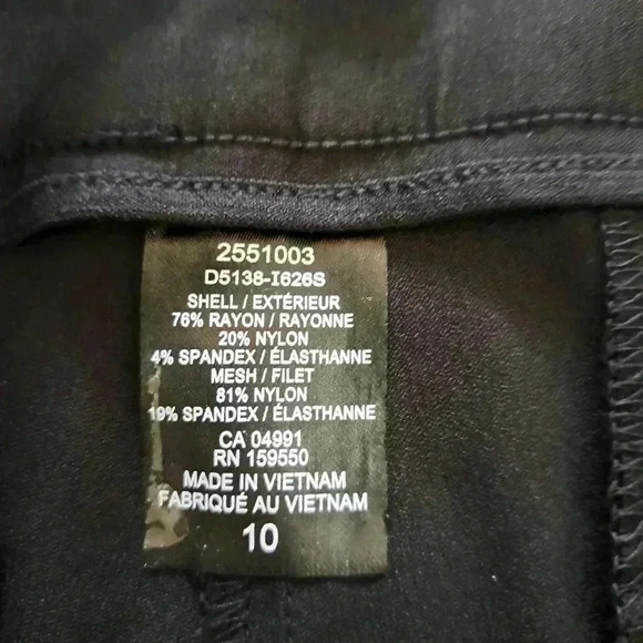 ❤️ New! Hilary  Radley Bermuda Shorts Black 10 Pull-on Tummy Control Stretch - Picture 6 of 13